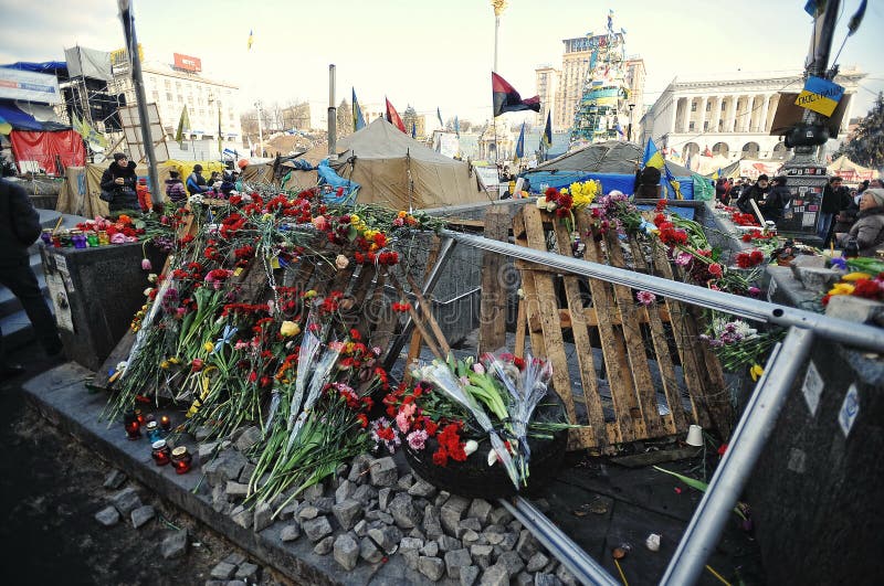 Euromaidan Rewolucja wolność obrazy stock