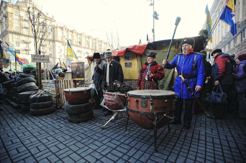 Euromaidan Rewolucja wolność zdjęcia stock