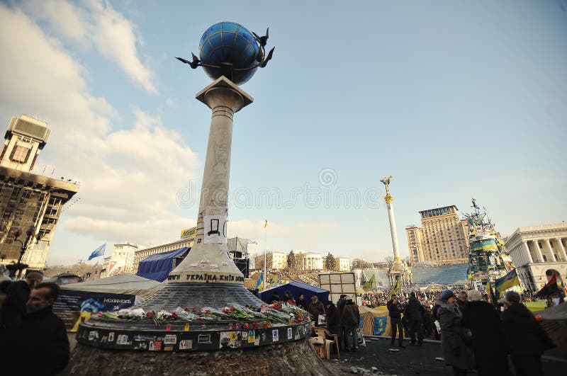 Euromaidan Rewolucja wolność zdjęcie stock