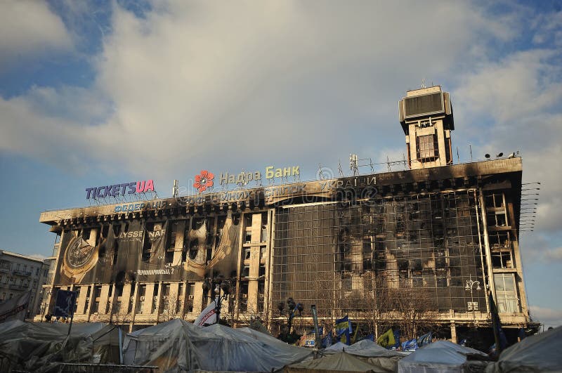 Euromaidan Rewolucja wolność fotografia stock