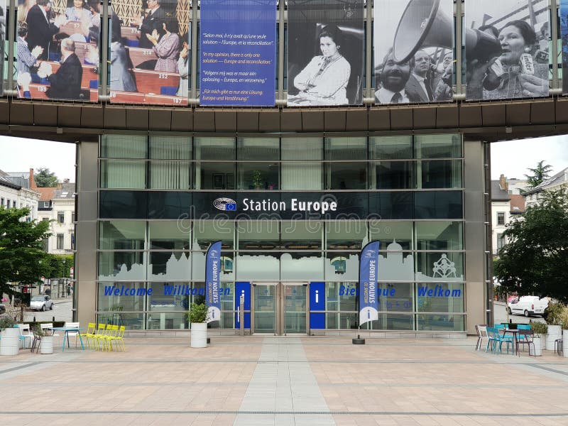 Europa Station in Brussels, the capital of Belgium