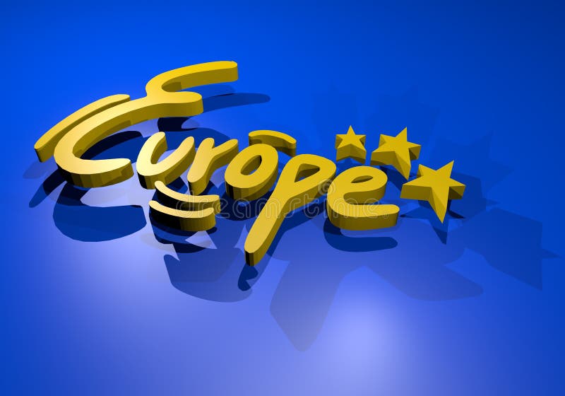 Europa symbol stock illustrationer. Illustration av elegantt - 41181618