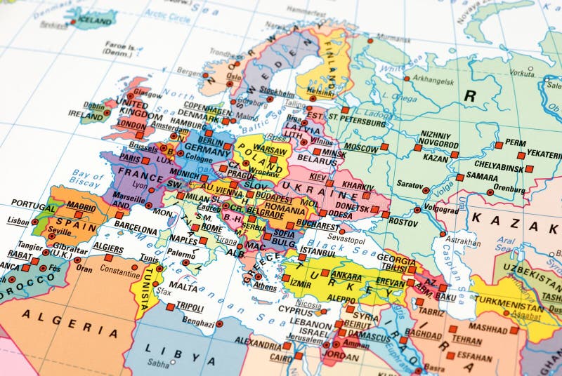 Europe mapy fotografia