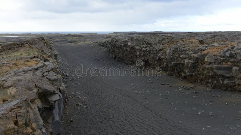 Between Europe and North America continents tectonic plates stock image Between Europe and North America continents tectonic plates stock image