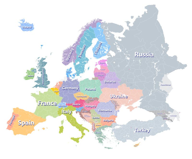 Map Europe Countries And Regions Map Europe Countries And Regions