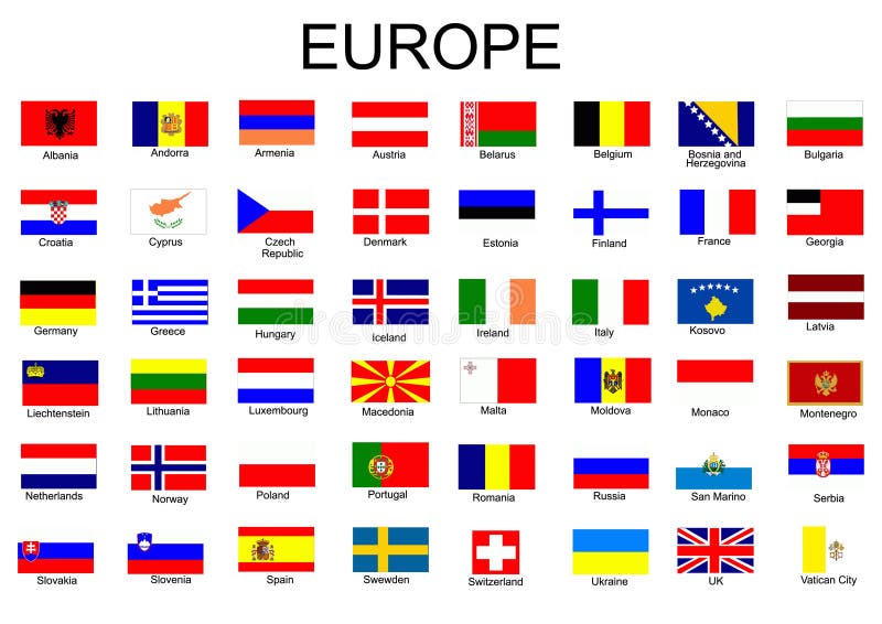 European country flags