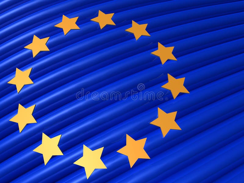 European flag royalty free illustration
