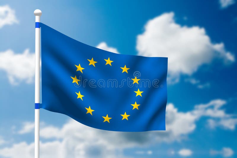 European flag royalty free illustration