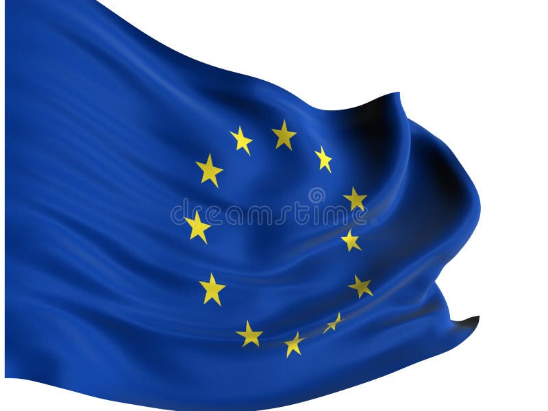 European flag stock illustration
