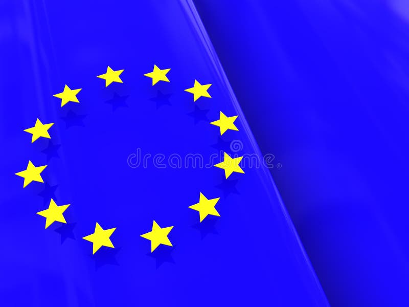 European flag background stock illustration