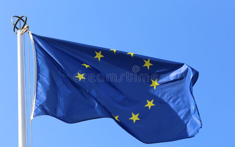 European flag stock photo. Image of europa, waving, wave 100860344