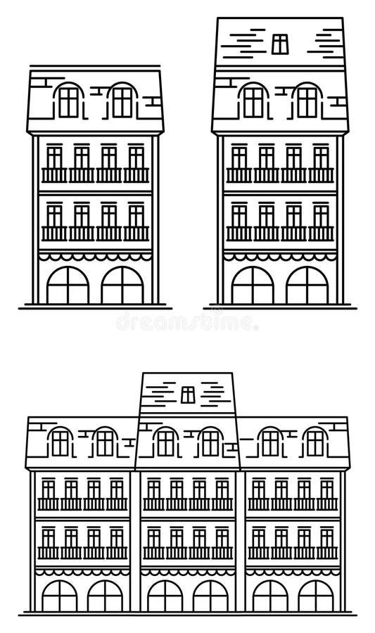 European_house ilustração stock European_house ilustração stock