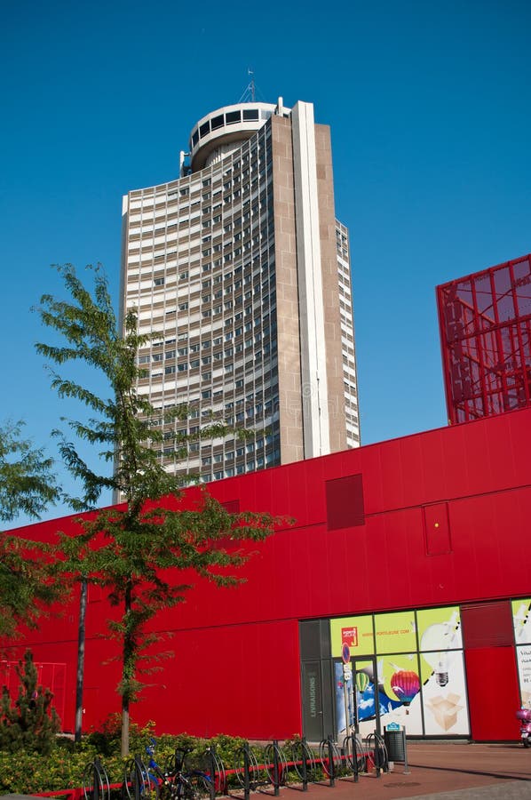 European tower in Mulhouse editorial stock photo. Image of industrial ...