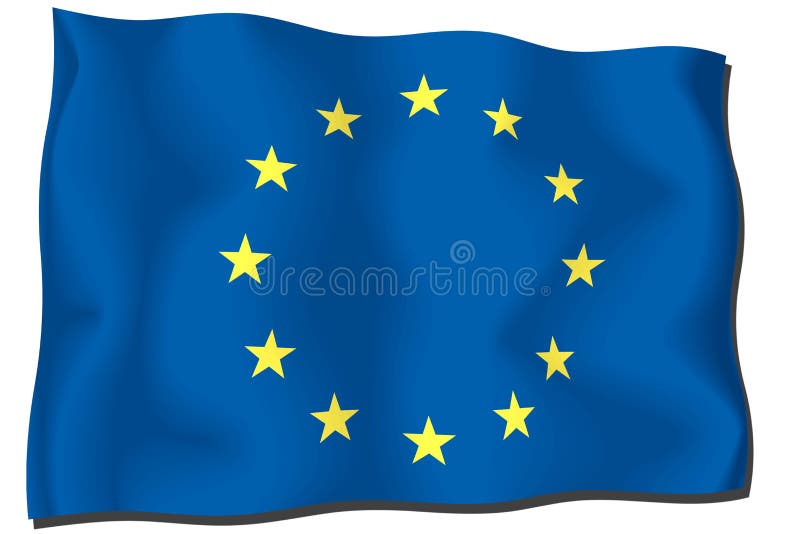 European Union Flag stock illustration
