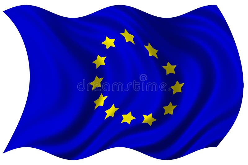 European union flag isolated vector illustration
