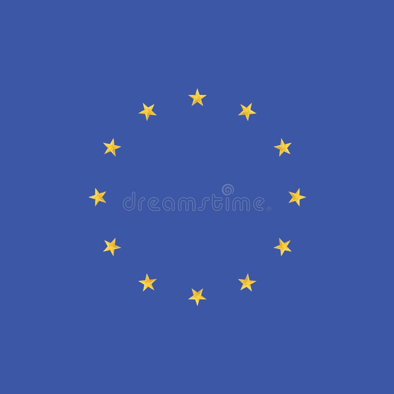 European Union Flag. Stars on Blue Background Stock Illustration Illustration of europe, star