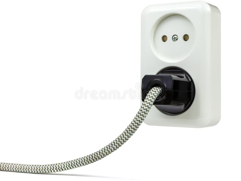 European wall outlet stock illustration. Illustration of background