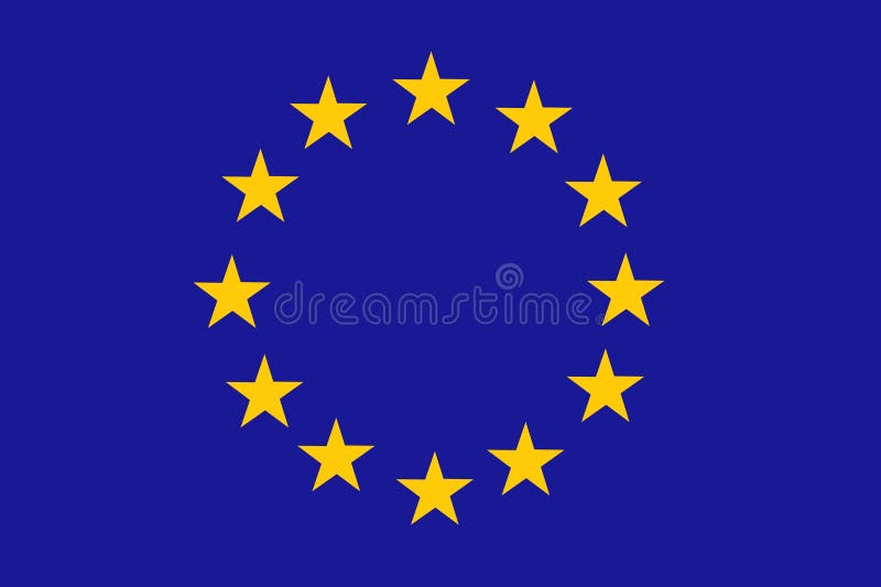 Download Europeisk flaggaunion vektor illustrationer. Illustration av gradbeteckning - 31316