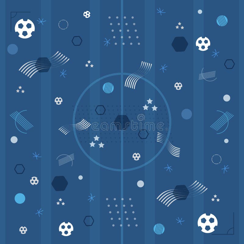 Europeiska blå bakgrund för fotbollmästerskap 2016 vektor illustrationer Europeiska blå bakgrund för fotbollmästerskap 2016 vektor illustrationer