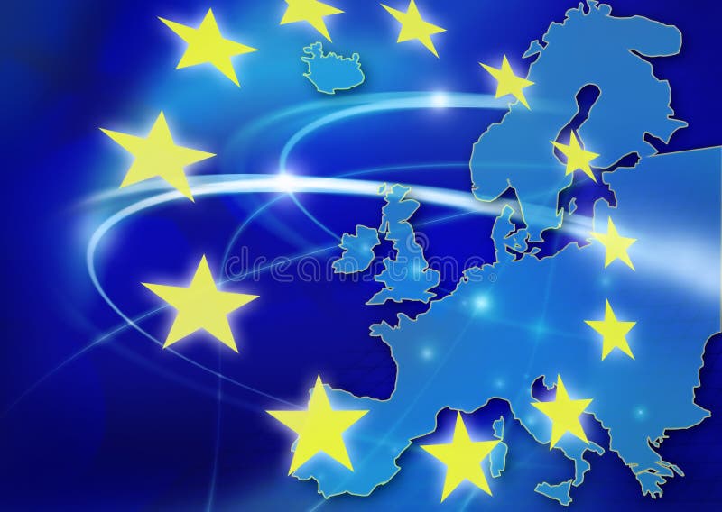 Europeiska union royaltyfri illustrationer Europeiska union royaltyfri illustrationer