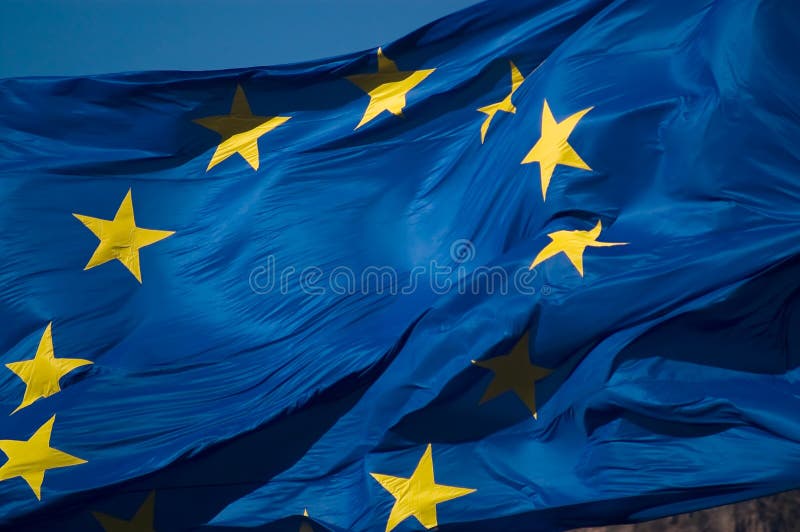 Flag in wind, close up shot. Flag in wind, close up shot