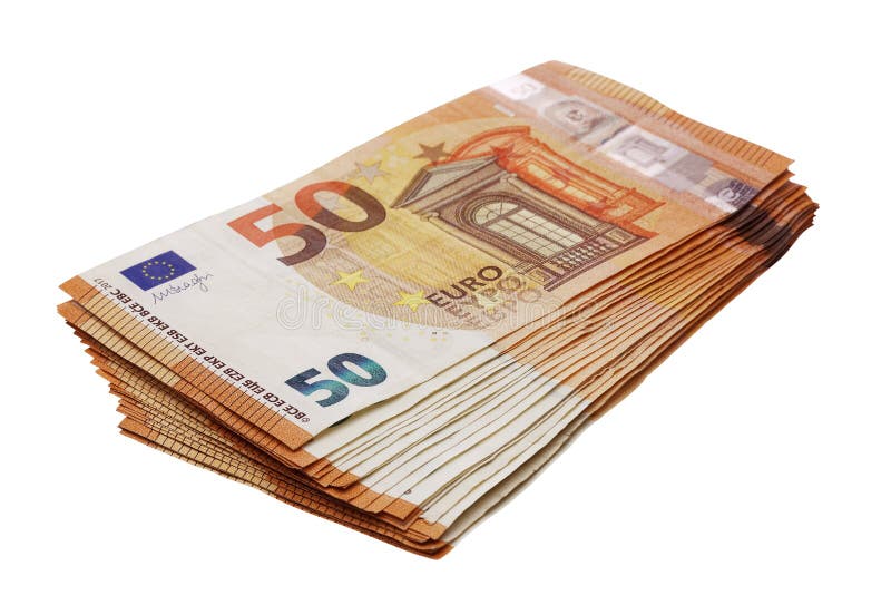 50 eurosedlar som staplas som isoleras på den vita perspektivsikten arkivfoton 50 eurosedlar som staplas som isoleras på den vita perspektivsikten arkivfoton