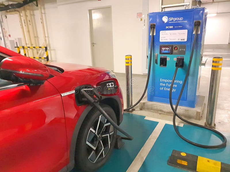 EV Charging Station in Singapore Editorial Photo Image of future