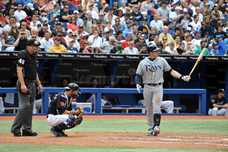 Evan Longoria of the Tampa Bay Rays at bat against the Toronto Blue Jays at the Rogers Centre August 28, 2011 in Toronto, Ontario, Canada. Evan Longoria of the Tampa Bay Rays at bat against the Toronto Blue Jays at the Rogers Centre August 28, 2011 in Toronto, Ontario, Canada.