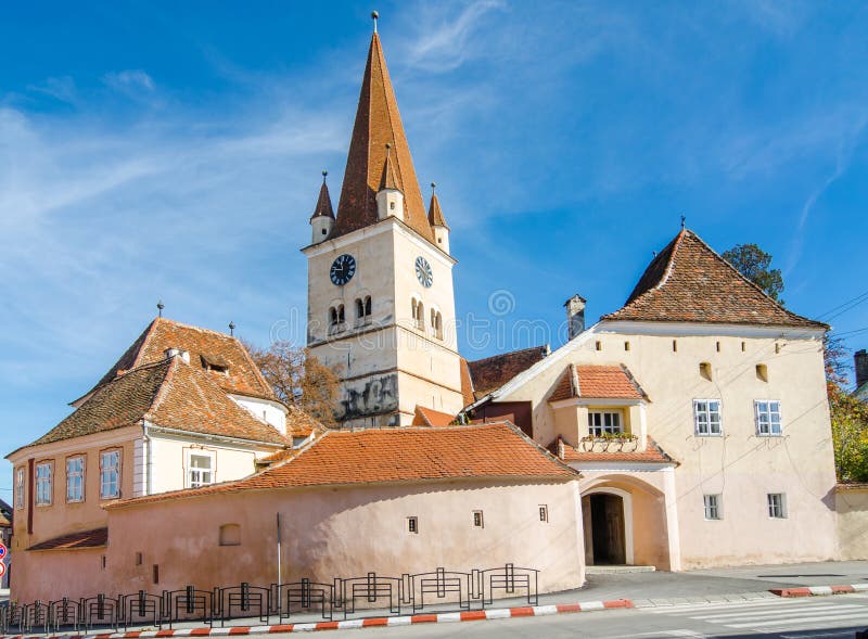 Evangelical Fortified Church in Cisnadie, Romania. Fortified Evangelical Church Cisnadie, was built in 1349 in honor of Saint Walpurga. Sibiu, Transylvania stock photos Evangelical Fortified Church in Cisnadie, Romania. Fortified Evangelical Church Cisnadie, was built in 1349 in honor of Saint Walpurga. Sibiu, Transylvania stock photos