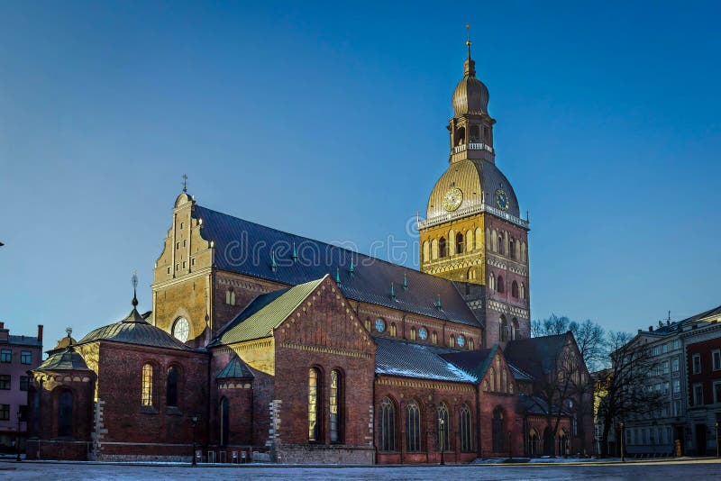 Evangelische lutherische Kathedrale in Riga, Lettland stockfoto Evangelische lutherische Kathedrale in Riga, Lettland stockfoto