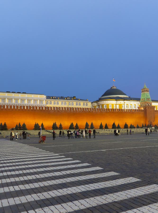 Evening, Big Kremlin Palace, Moscow, Russia, Red Square Editorial