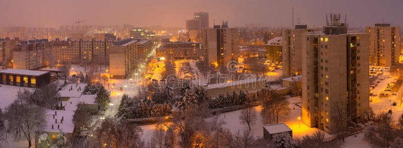 Evening bratislava - petrzalka