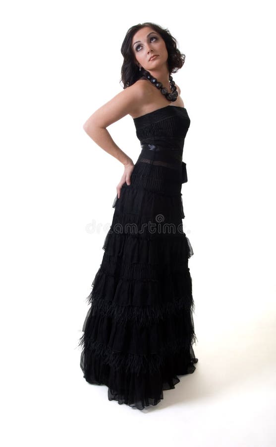 Evening gown stock photo. Image of portrait, attractive - 3946888