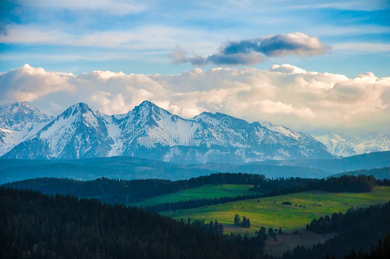 Evening in the mountains