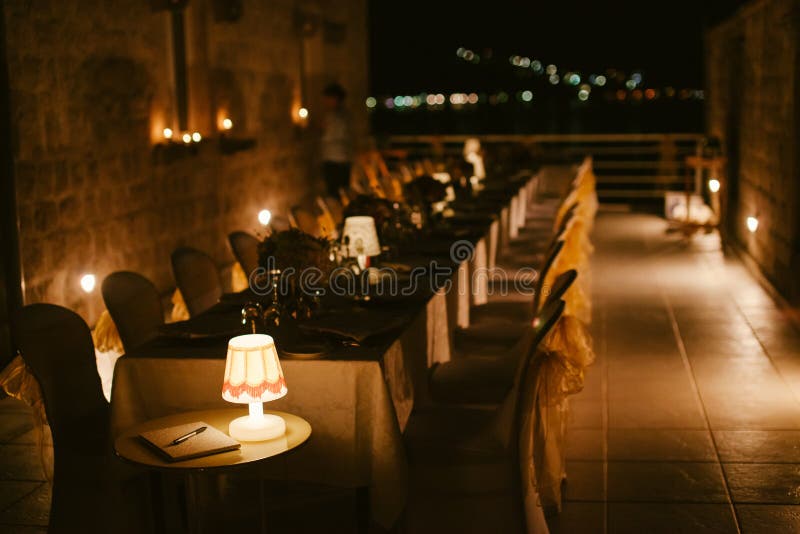 Evening Restaurant Party Reception Stock Photo Image of food, glass