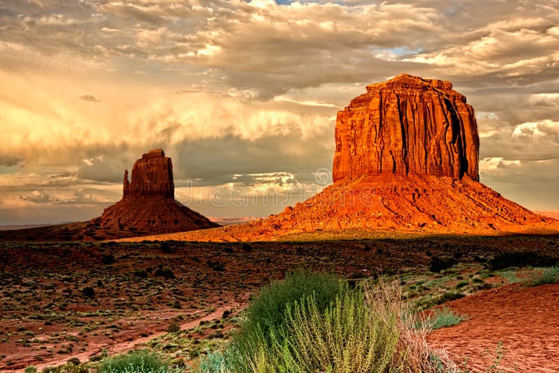 Evening Shadows in Monument Valley