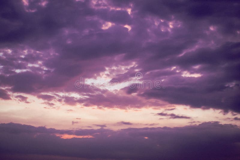 Evening Sunset Sky Nature for Background Stock Image - Image of bright ...