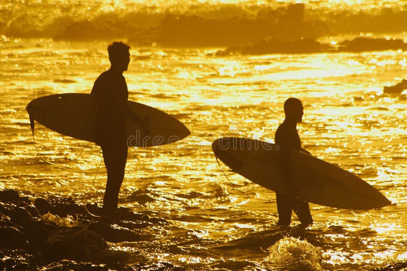 Evening surf royalty free stock photos