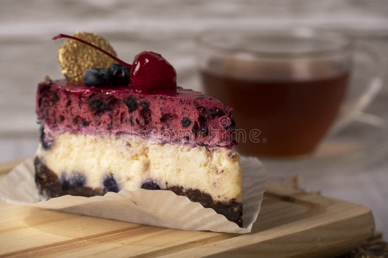 Evening Tea and Cake on the Table Stock Image Image of dessert, table