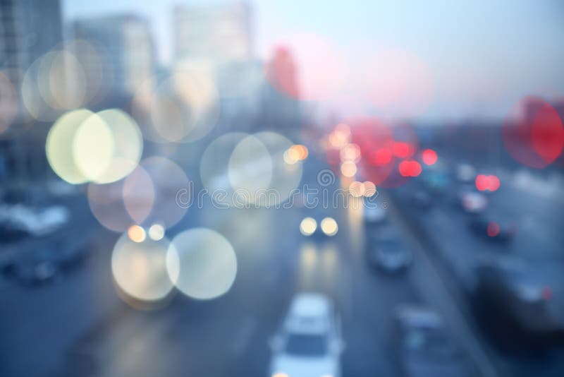Evening traffic motion blur stock photos Evening traffic motion blur stock photos