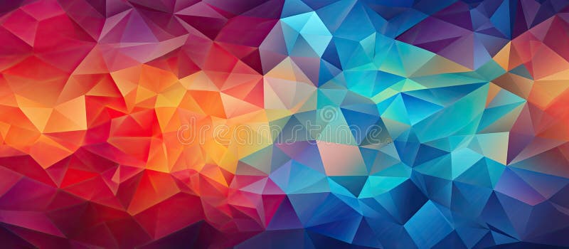 An event with an electric blue triangle pattern on a pink background stock illustration