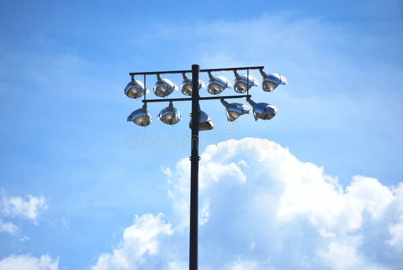 Event Lights High in the Sky. Stock Photo Image of outdoors, music
