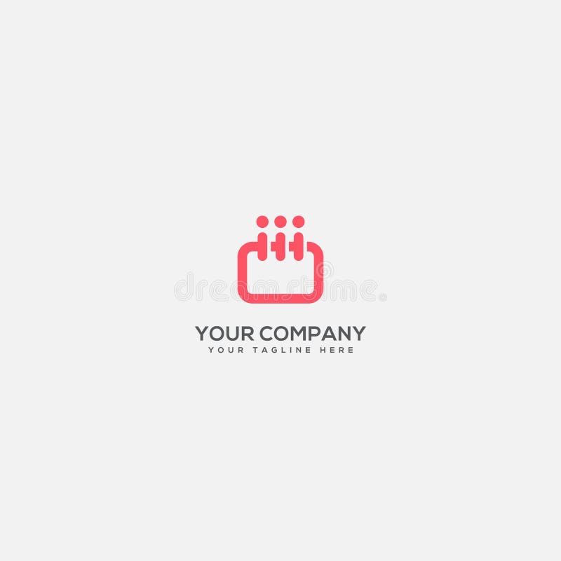 Daily and event planer logo, calender logo, people and event logo