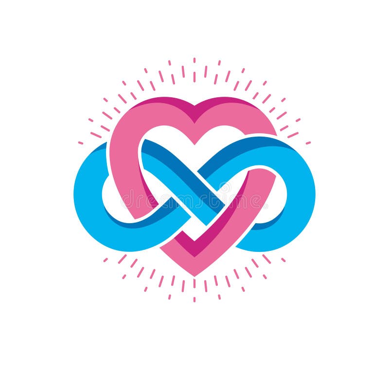 Everlasting Love Concept, Vector Symbol Created With ...