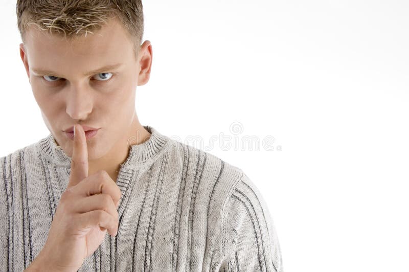 everybody making male silent στοκ φωτογραφία everybody making male silent στοκ φωτογραφία