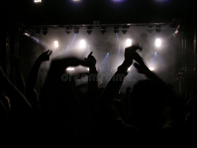 Everybody Put Your Hands Up (Concert) Stock Image Image of blurs