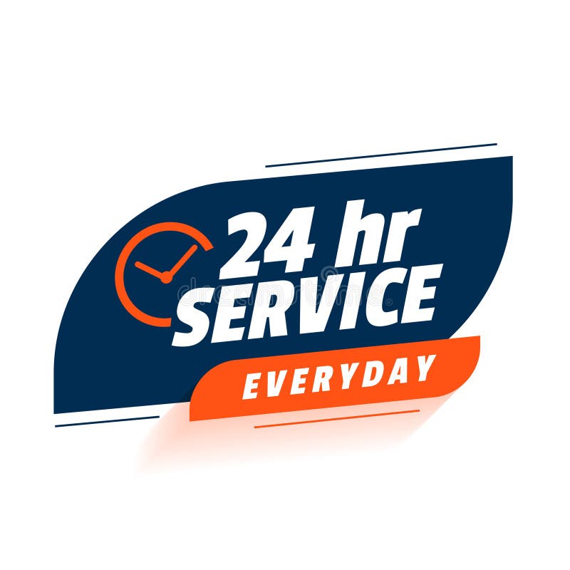 everyday 24 hour and 7 days service accessibility background design