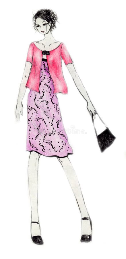 Free Everyday Outfit Fashion Illustration Stock Photo - 9618310