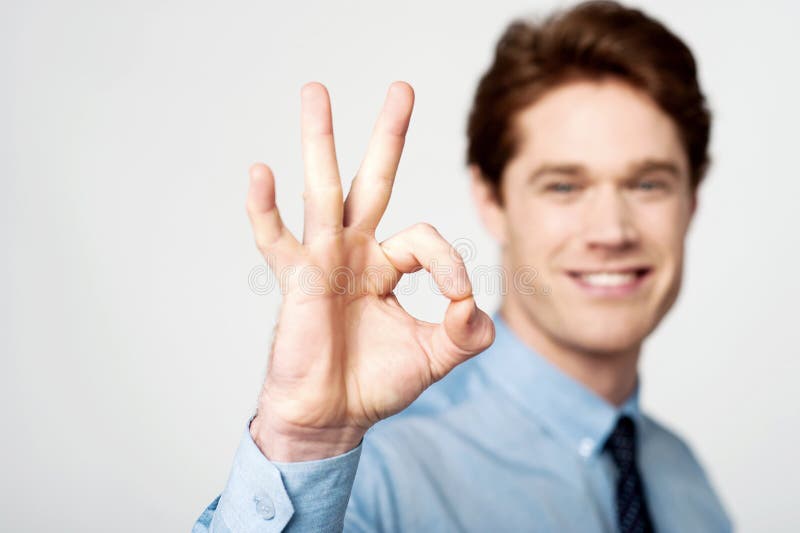 Everything is OK! stock images