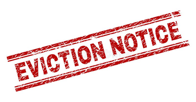Scratched Textured EVICTION NOTICE Stamp Seal royalty free illustration
